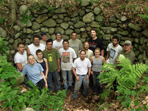 Crew poses for a final shot to mark the end of the field school.